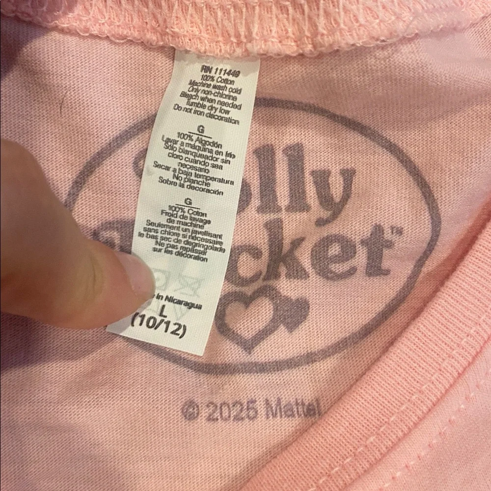 Kids Polly Pocket Pollyville T-Shirt - Size Large (10/12) - NWT!  mattel girls